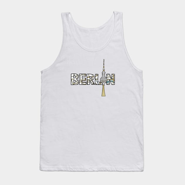 Berlin TV Tower Tank Top by Claudia-Brueggen